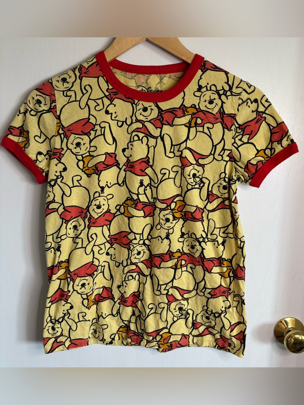 Disney AOP Winnie the Pooh Child’s Ringer Tee